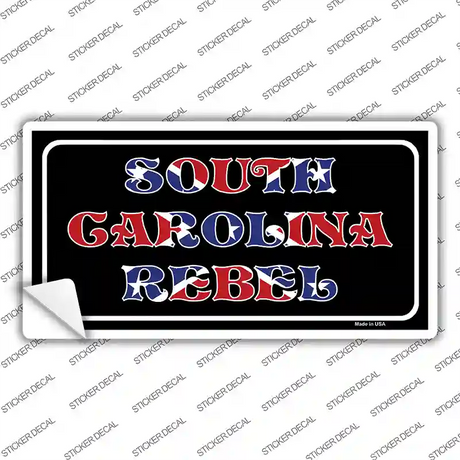 South Carolina Rebel Novelty Sticker Decal Small