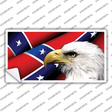 Confederate Flag Eagle Novelty Sticker Decal Small