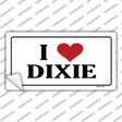 I Love Dixie Novelty Sticker Decal Small