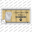 Pencil Sketch Yorkie Novelty Sticker Decal Small