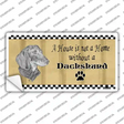 Pencil Sketch Dachshund Novelty Sticker Decal Small