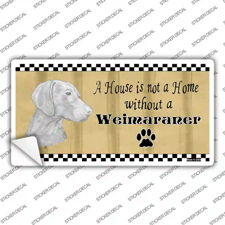 Pencil Sketch Weimaraner Novelty Sticker Decal Small