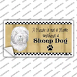 Pencil Sketch Sheep Novelty Sticker Decal Small