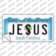 Jesus South Carolina Background Novelty Sticker Decal Small