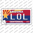 Arizona Centennial LOL Novelty Sticker Decal Small