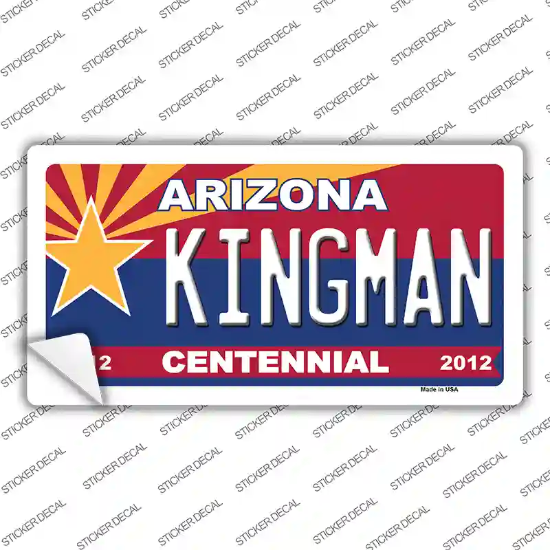 Arizona Centennial Kingman Novelty Sticker Decal Small