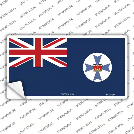 Queensland Flag Novelty Sticker Decal