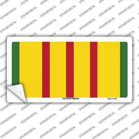 Vietnam Ribbon Novelty Sticker Decal Small