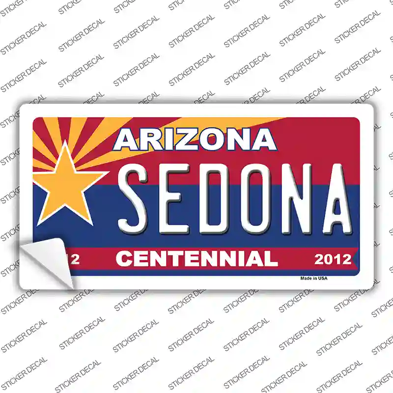Arizona Centennial Sedona Novelty Sticker Decal