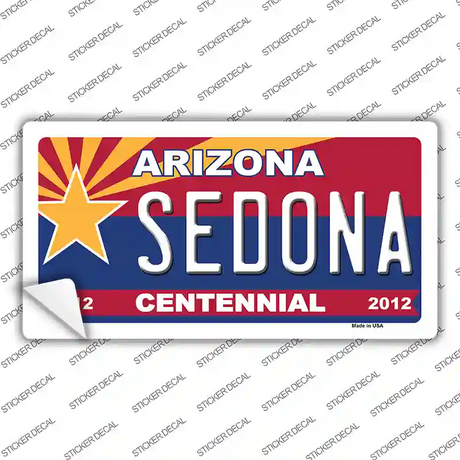 Arizona Centennial Sedona Novelty Sticker Decal Small