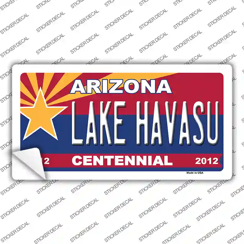 Arizona Centennial Lake Havasu Novelty Sticker Decal Small