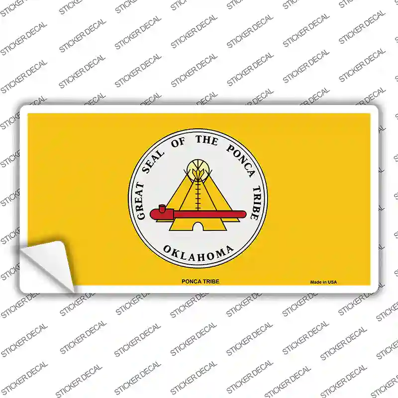 Ponca Tribe Flag Novelty Sticker Decal Small