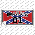 Good Ol Boys Confederate Flag Novelty Sticker Decal Small