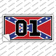 Confederate Flag 01 Novelty Sticker Decal Small