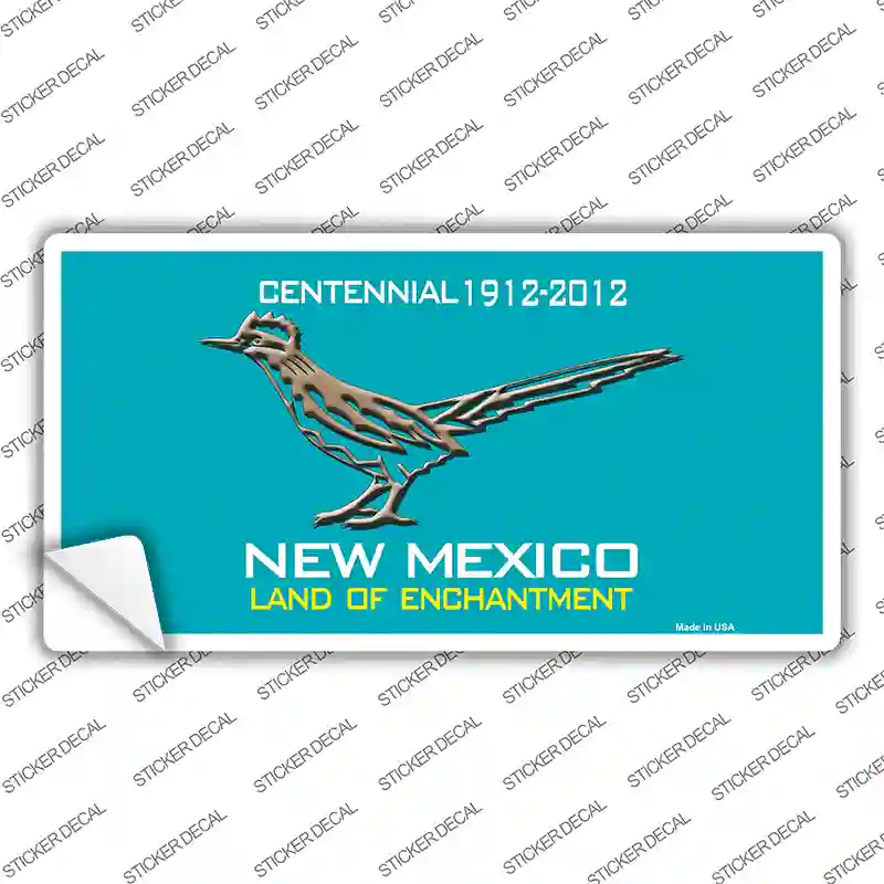 Road Runner Teal New Mexico Novelty Sticker Decal Small