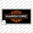 Hardcore Scooter Trash Black Novelty Sticker Decal Small