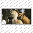 Horses Sweet On Each Other Novelty Sticker Decal Small