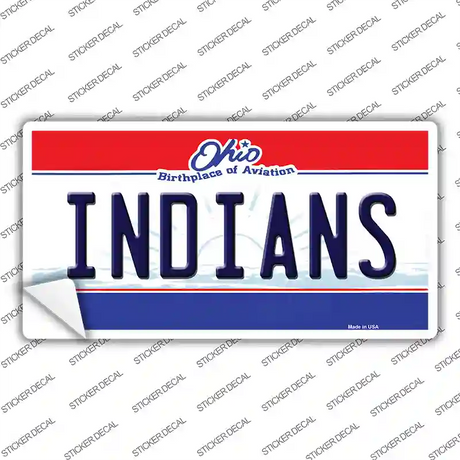 Indians Ohio State Novelty Sticker Decal Small