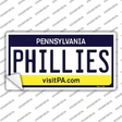 Phillies Pennsylvania State Novelty Sticker Decal Small