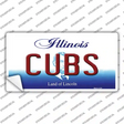 Cubs Chicago Illinois State Novelty Sticker Decal Small