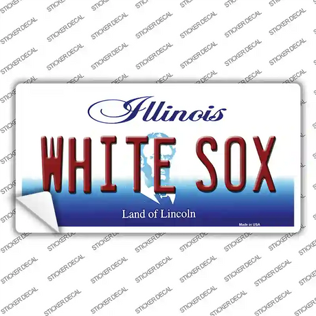 Whitesox Illinois State Novelty Sticker Decal Small