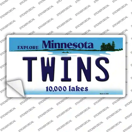 Twins Minnesota State Novelty Sticker Decal Small