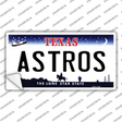 Astros Texas State Novelty Sticker Decal Small