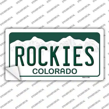 Rockies Colorado State Novelty Sticker Decal Small