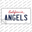 Angels California State Novelty Sticker Decal Small