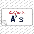 As California State Novelty Sticker Decal Small