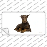 Doberman Pinscher Dog Novelty Sticker Decal