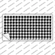 White Black Houndstooth Novelty Sticker Decal Small