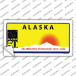 Alaska State Blank Novelty Sticker Decal Small