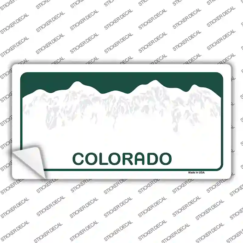 Colorado Background Novelty Sticker Decal Small