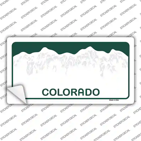 Colorado Background Novelty Sticker Decal Small