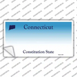 Connecticut State Background Novelty Sticker Decal Small