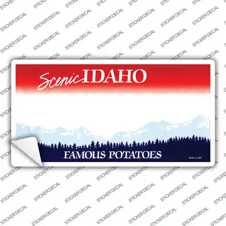 Idaho State Blank Novelty Sticker Decal Small