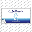 Illinois State Blank Novelty Sticker Decal Small