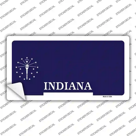 Indiana State Blank Novelty Sticker Decal Small