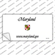 Maryland State Blank Novelty Sticker Decal Small