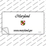 Maryland State Blank Novelty Sticker Decal Small