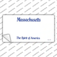 Massachusetts State Blank Novelty Sticker Decal Small