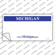 Michigan Background Novelty Sticker Decal Small