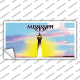 Mississippi State Blank Novelty Sticker Decal Small