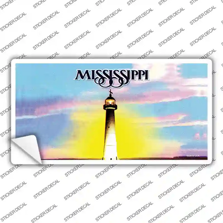 Mississippi State Blank Novelty Sticker Decal Small