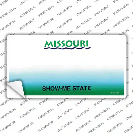 Missouri State Blank Novelty Sticker Decal Small