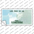 New Hampshire State Blank Novelty Sticker Decal Small