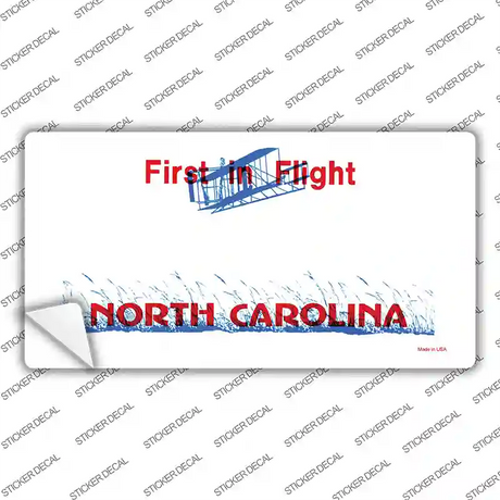 North Carolina State Blank Novelty Sticker Decal Small