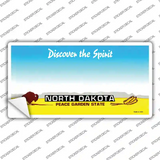 North Dakota State Blank Novelty Sticker Decal Small