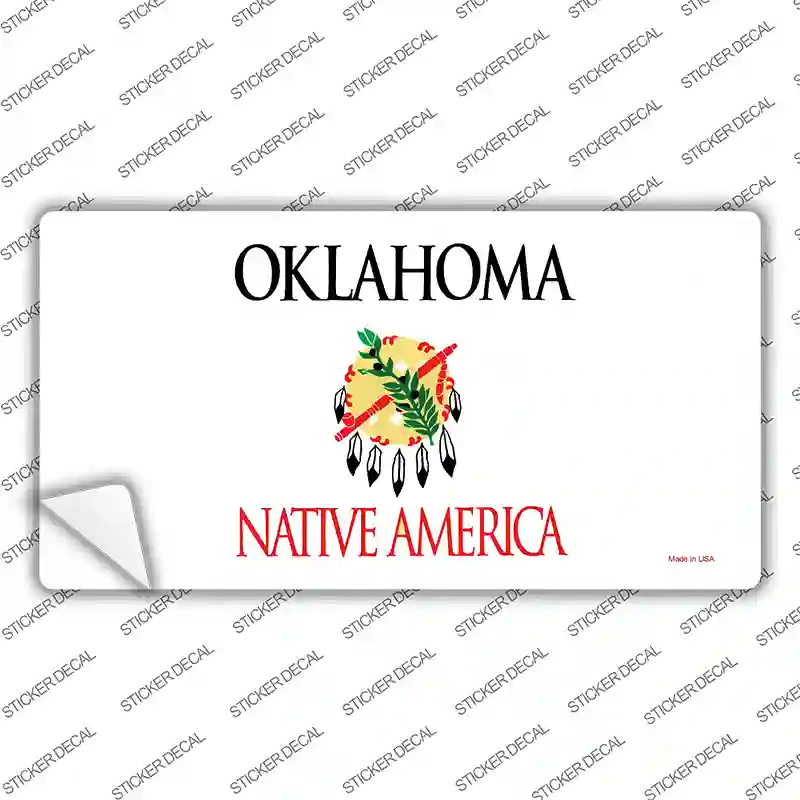 Oklahoma State Blank Novelty Sticker Decal Small